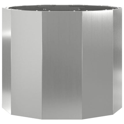 Plantekasse Sølv 60 x 60 x 50 cm Galvaniseret stål