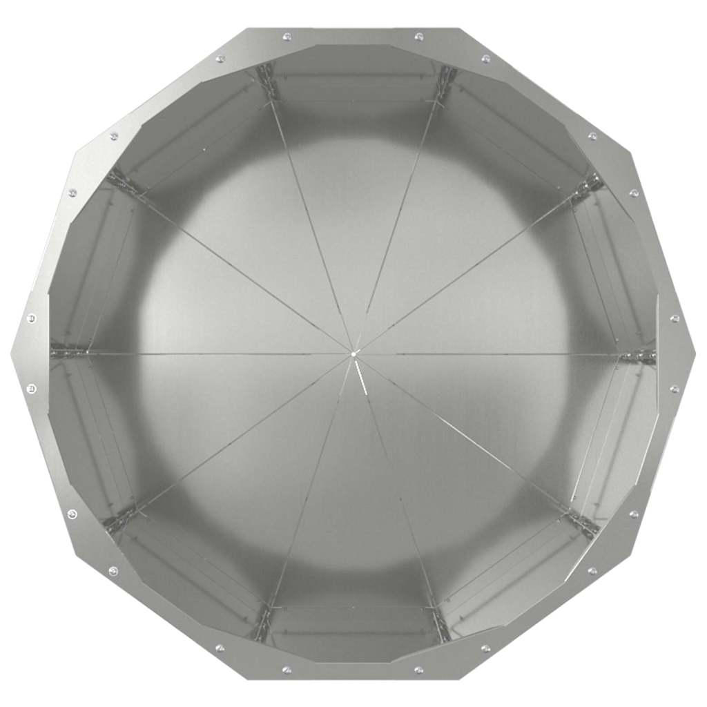 Plantekasse Sølv 60 x 60 x 50 cm Galvaniseret stål