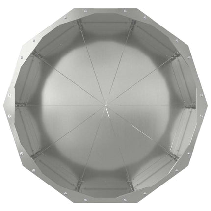 Plantekasse Sølv 60 x 60 x 50 cm Galvaniseret stål