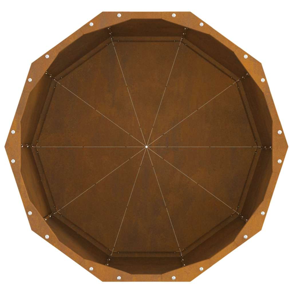 Plantekasse Rusten 60 x 60 x 50 cm Cortenstål