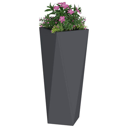 Plantekasse Antracit 30 x 30 x 75 cm Stål