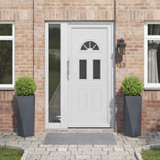 Plantekasse 2 pcs Antracit 30 x 30 x 75 cm Stål