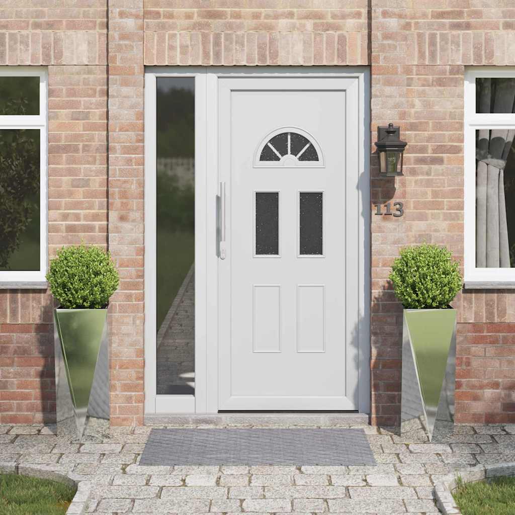 Plantekasse 2 pcs Sølv 30 x 30 x 75 cm Galvaniseret stål