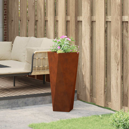 Plantekasse Rusten 30 x 30 x 75 cm Cortenstål