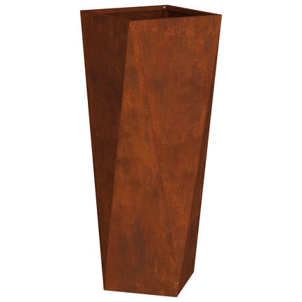 Plantekasse Rusten 30 x 30 x 75 cm Cortenstål