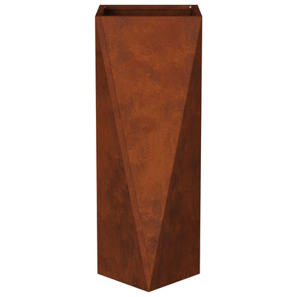 Plantekasse Rusten 30 x 30 x 75 cm Cortenstål