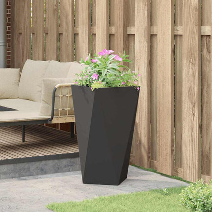Plantekasse Sort 40 x 40 x 75 cm Stål