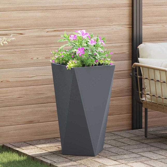 Plantekasse Antracit 40 x 40 x 75 cm Stål