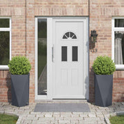 Plantekasse 2 pcs Antracit 40 x 40 x 75 cm Stål