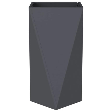 Plantekasse 2 pcs Antracit 40 x 40 x 75 cm Stål