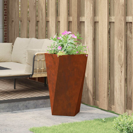 Plantekasse Rusten 40 x 40 x 75 cm Cortenstål