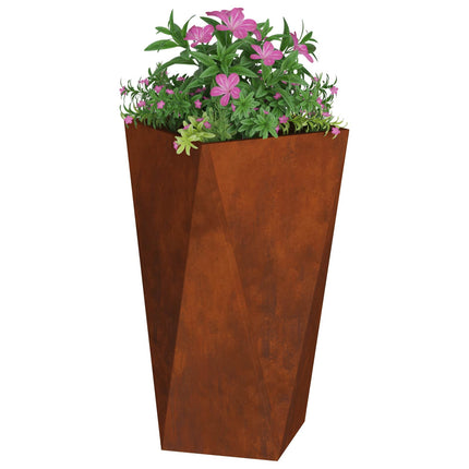 Plantekasse Rusten 40 x 40 x 75 cm Cortenstål