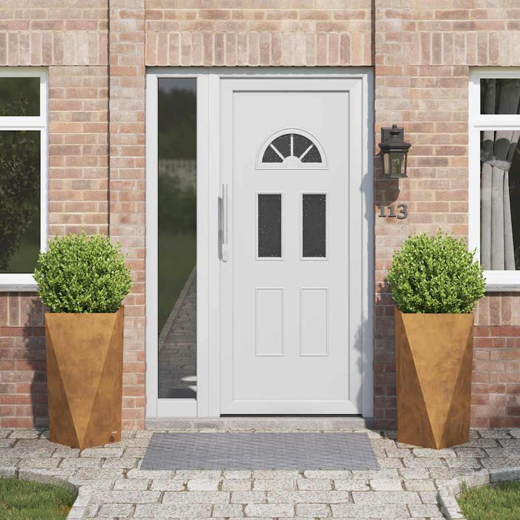 Plantekasse 2 pcs Rusten 40 x 40 x 75 cm Cortenstål