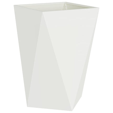 Plantekasse 2 stk. Hvid 50 x 50 x 75 cm Stål