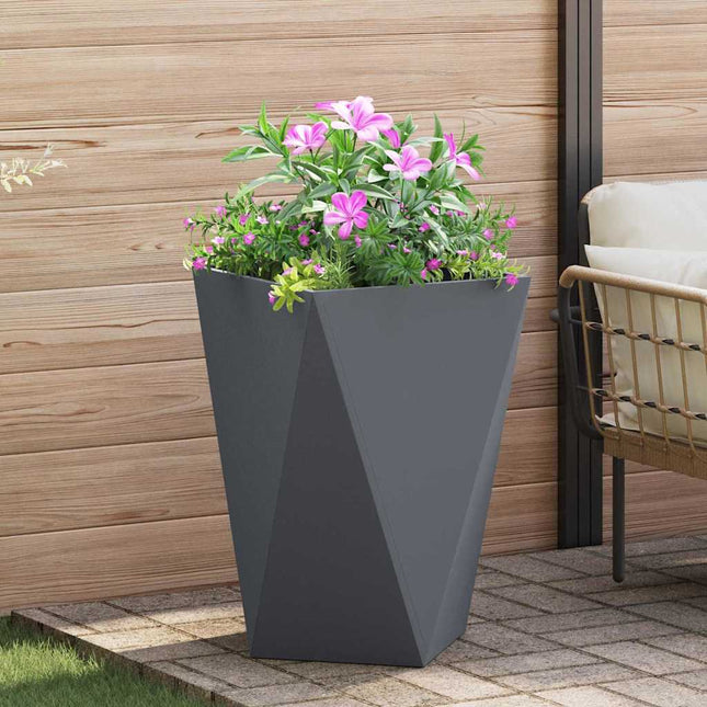 Plantekasse Antracit 50 x 50 x 75 cm Stål