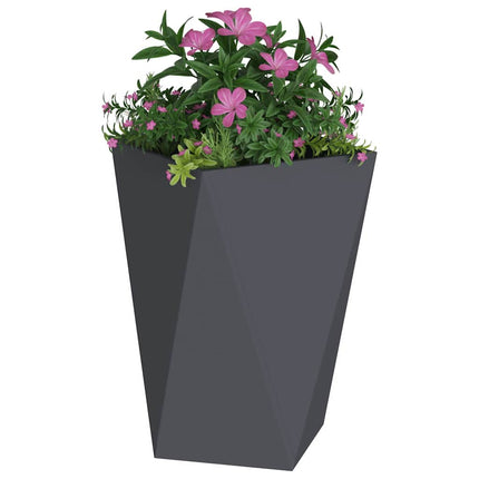 Plantekasse Antracit 50 x 50 x 75 cm Stål