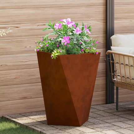Plantekasse Rusten 50 x 50 x 75 cm Cortenstål