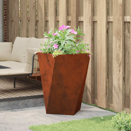 Plantekasse Rusten 50 x 50 x 75 cm Cortenstål