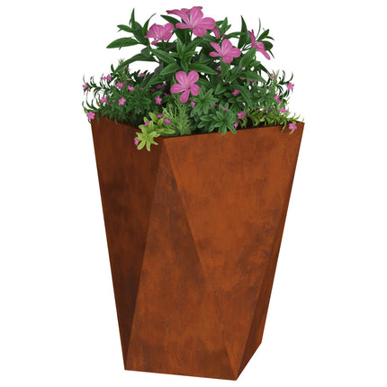 Plantekasse Rusten 50 x 50 x 75 cm Cortenstål
