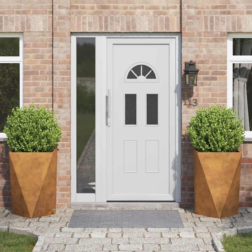 Plantekasse 2 pcs Rusten 50 x 50 x 75 cm Cortenstål