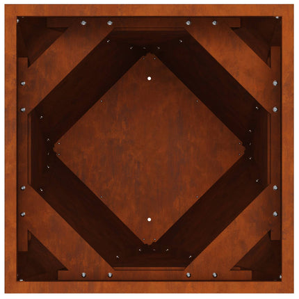 Plantekasse 2 stk. Rusten 50 x 50 x 75 cm Cortenstål
