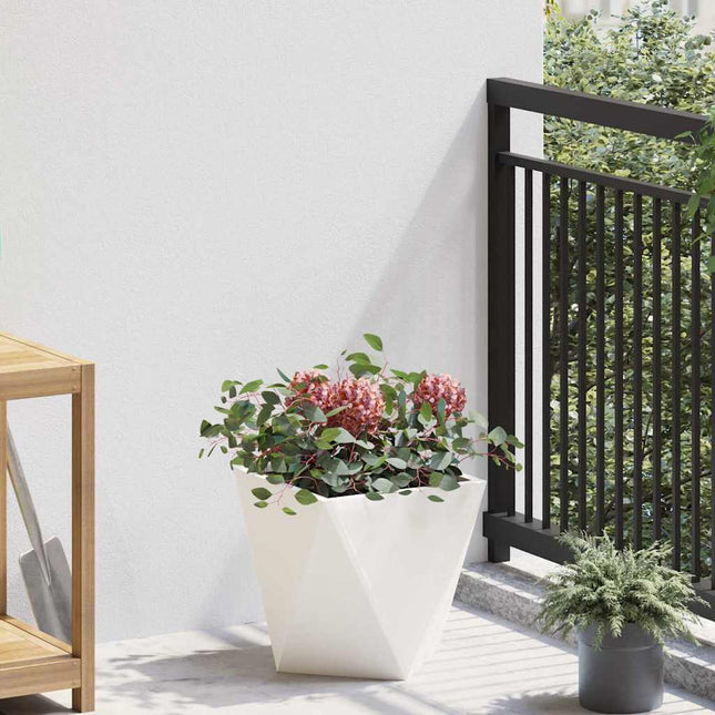 Plantekasse Hvid 30 x 30 x 30 cm Stål