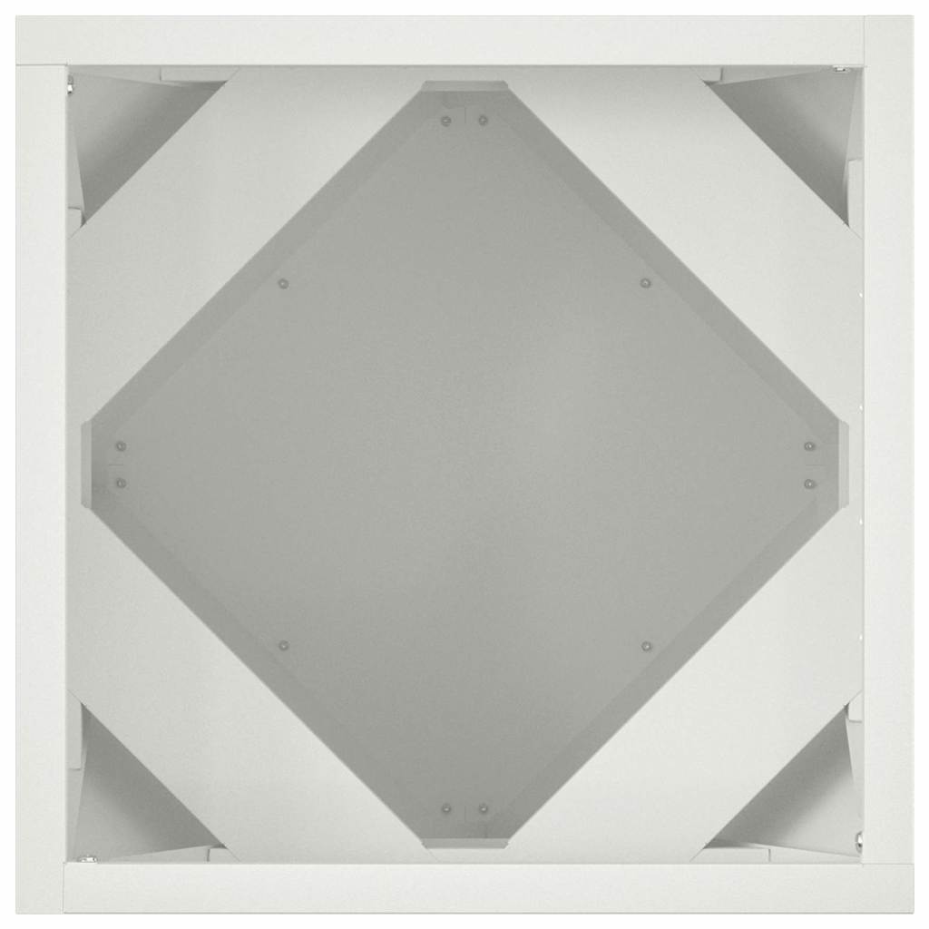 Plantekasse Hvid 30 x 30 x 30 cm Stål