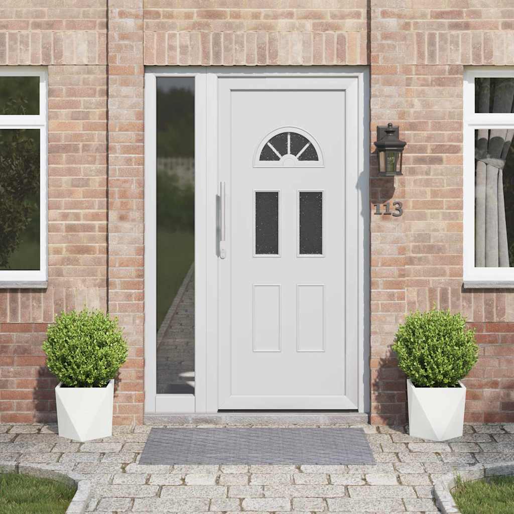 Plantekasse 2 pcs Hvid 30 x 30 x 30 cm Stål