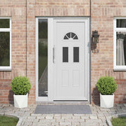 Plantekasse 2 pcs Hvid 30 x 30 x 30 cm Stål