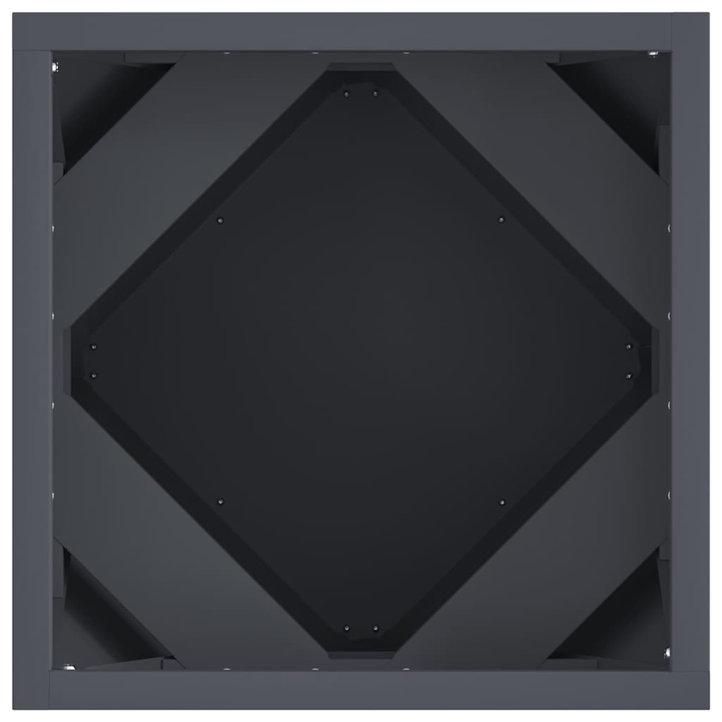 Plantekasse Antracit 30 x 30 x 30 cm Stål