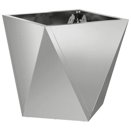 Plantekasse Sølv 30 x 30 x 30 cm Galvaniseret stål