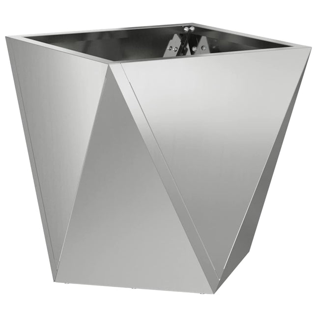 Plantekasse Sølv 30 x 30 x 30 cm Galvaniseret stål