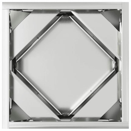 Plantekasse Sølv 30 x 30 x 30 cm Galvaniseret stål