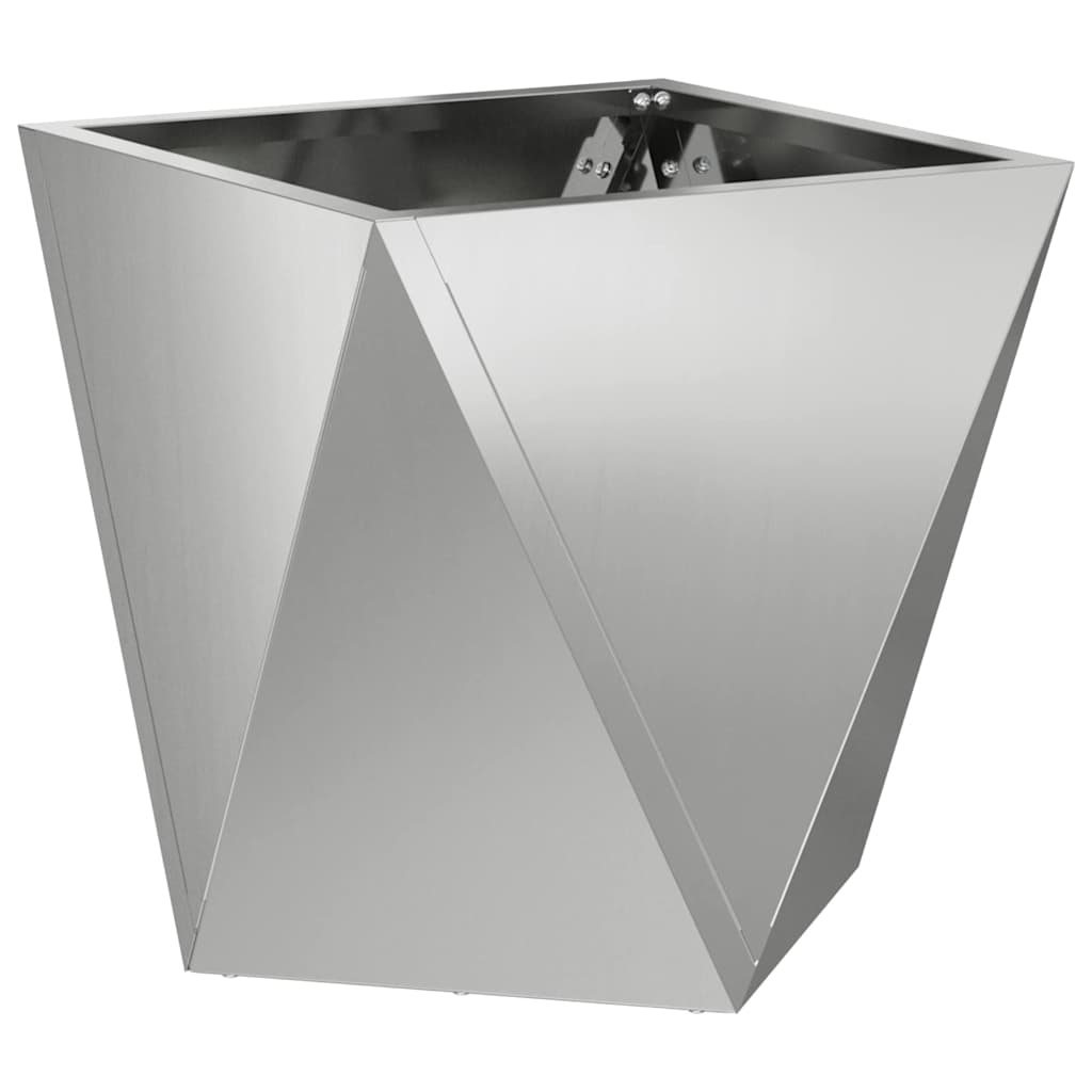 Plantekasse 2 pcs Sølv 30 x 30 x 30 cm Galvaniseret stål