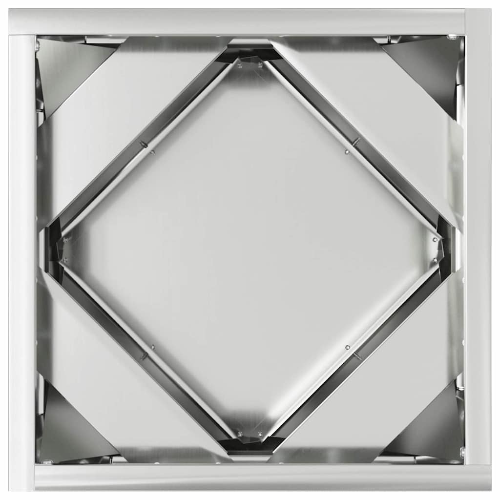 Plantekasse 2 pcs Sølv 30 x 30 x 30 cm Galvaniseret stål