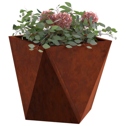 Plantekasse 2 stk. Rusten 30 x 30 x 30 cm Cortenstål
