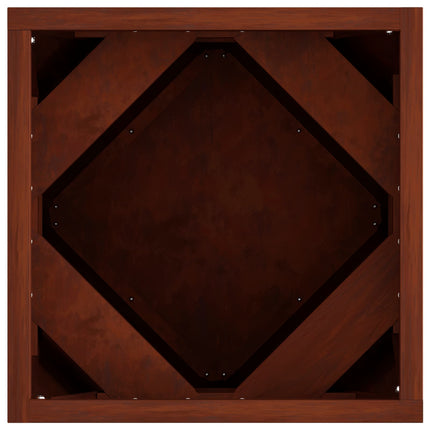 Plantekasse 2 stk. Rusten 30 x 30 x 30 cm Cortenstål