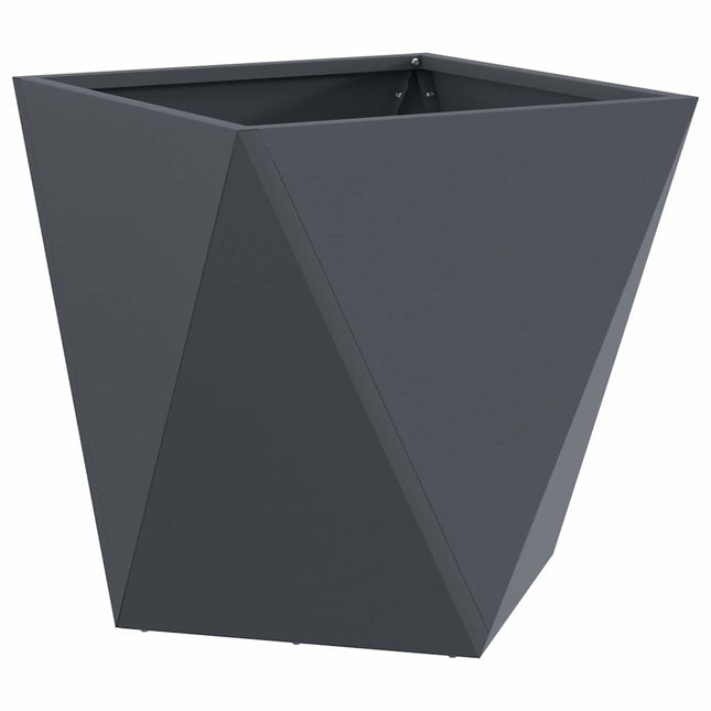 Plantekasse Antracit 40 x 40 x 40 cm Stål