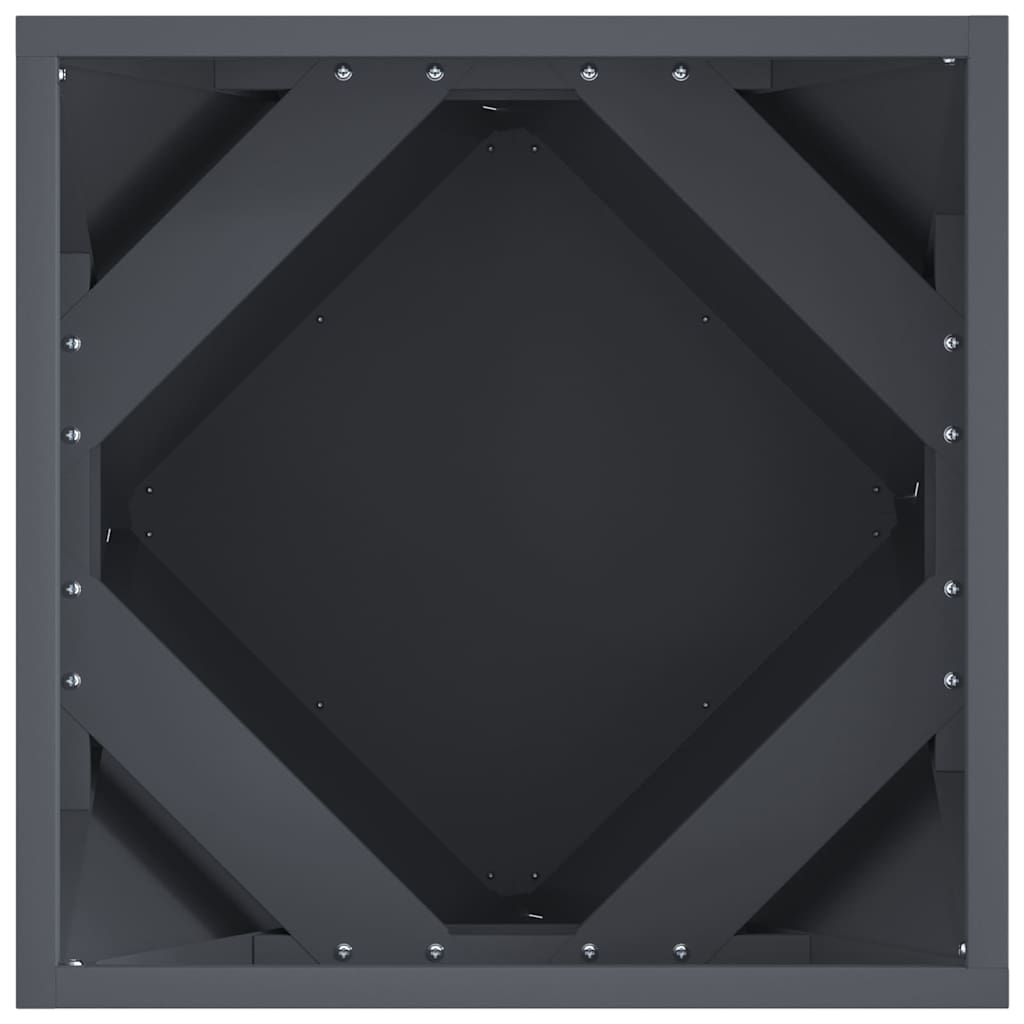 Plantekasse Antracit 40 x 40 x 40 cm Stål