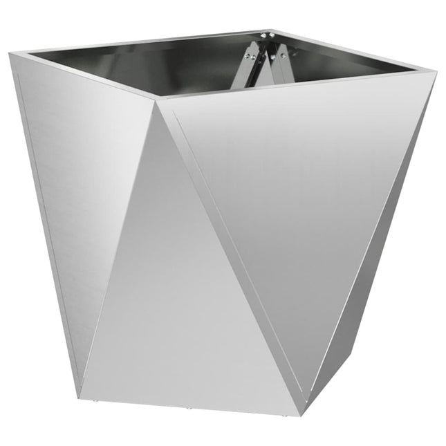 Plantekasse Sølv 40 x 40 x 40 cm Galvaniseret stål