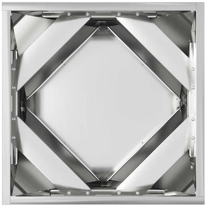 Plantekasse 2 stk. Sølv 40 x 40 x 40 cm Galvaniseret stål