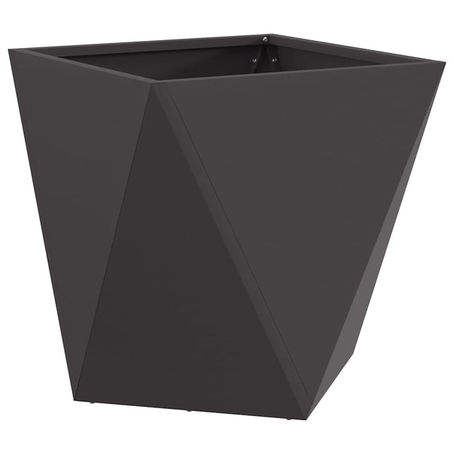 Plantekasse Sort 50 x 50 x 50 cm Stål