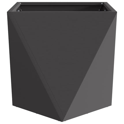 Plantekasse Sort 50 x 50 x 50 cm Stål