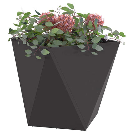 Plantekasse Sort 50 x 50 x 50 cm Stål