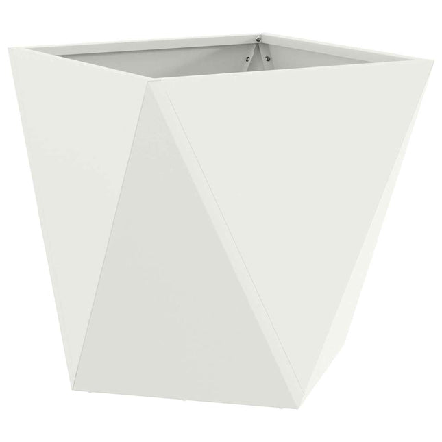 Plantekasse Hvid 50 x 50 x 50 cm Stål