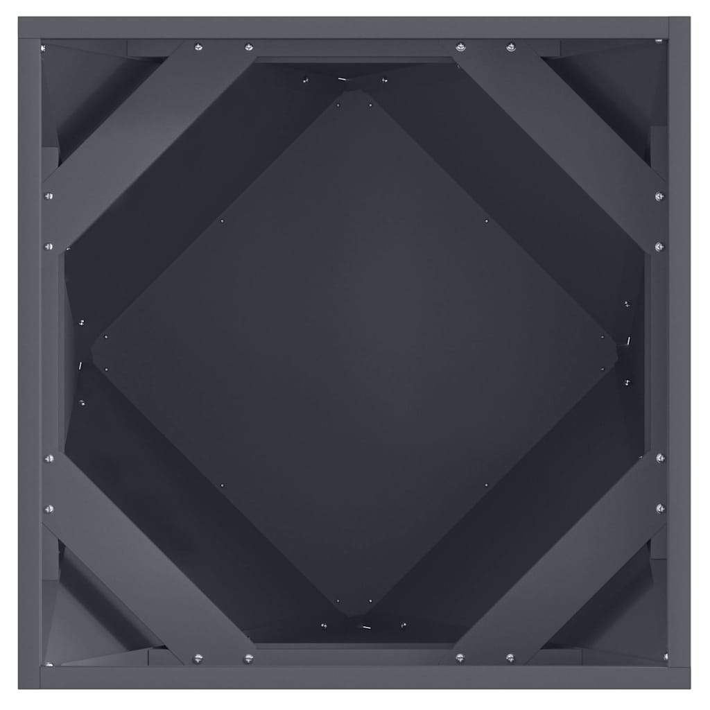 Plantekasse Antracit 50 x 50 x 50 cm Stål