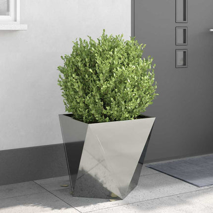 Plantekasse Sølv 50 x 50 x 50 cm Galvaniseret stål
