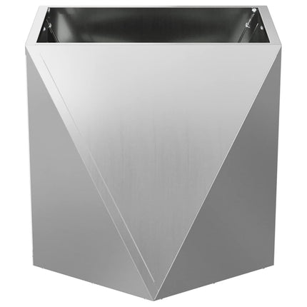 Plantekasse Sølv 50 x 50 x 50 cm Galvaniseret stål