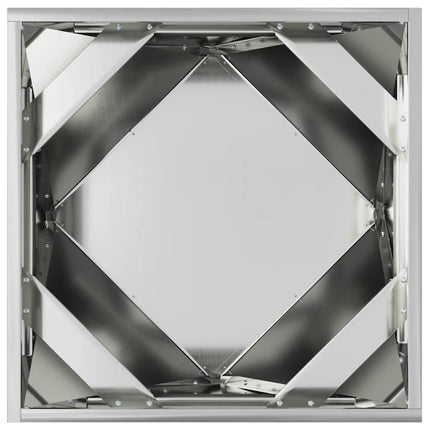 Plantekasse 2 stk. Sølv 50 x 50 x 50 cm Galvaniseret stål