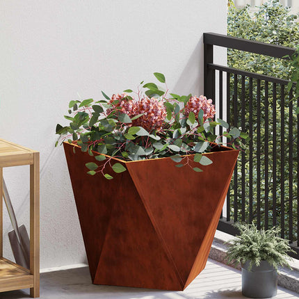 Plantekasse Rusten 50 x 50 x 50 cm Cortenstål